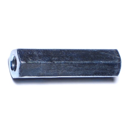 Midwest Fastener Coupling Nut, 3/8"-16, Steel, Zinc Plated, 1-3/4 in Lg, 18 PK 03493